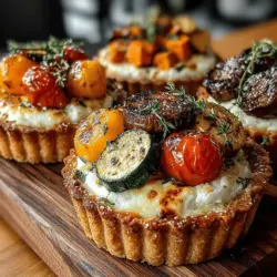 Creating a perfect tart shell is foundational to the success of your Maple Balsamic Roasted Veggie Tarts. The shell serves as a crispy, flaky base that holds the filling together and adds texture to each bite. The primary ingredients for the tart shell include: