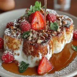 Heavenly Baked French Toast Casserole with Maple Drizzle