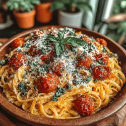 Creamy Roasted Tomato & Garlic Pull-Apart Pasta