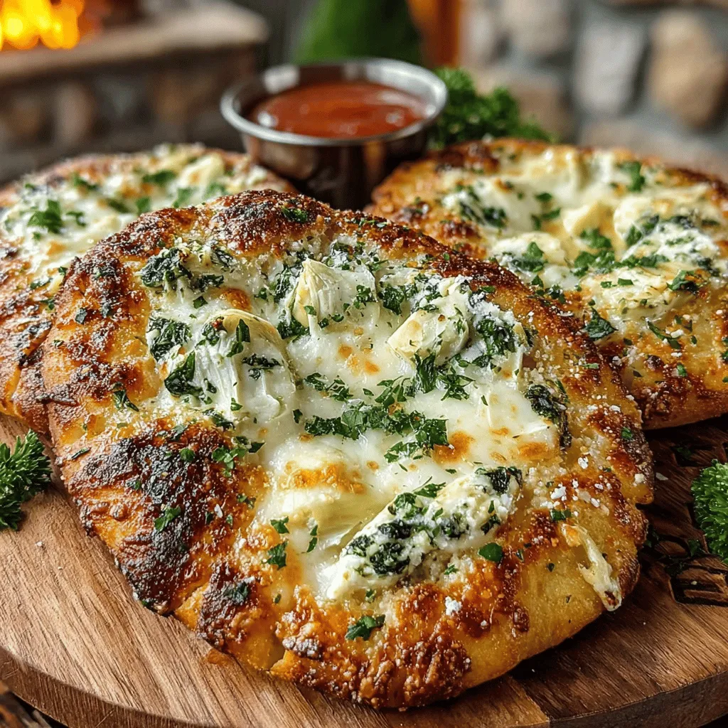 In the world of appetizers and comfort foods, few dishes can compete with the creamy, cheesy delight of Cheesy Spinach Artichoke Flatbread Melts. This recipe combines the rich flavors of spinach and artichokes with a blend of cheeses, all nestled on a crispy flatbread base. Perfect as a snack, appetizer, or even a light meal, these flatbread melts are sure to please any crowd. Their warm, gooey texture paired with the crunch of the flatbread makes them a standout choice for gatherings or a cozy night in.