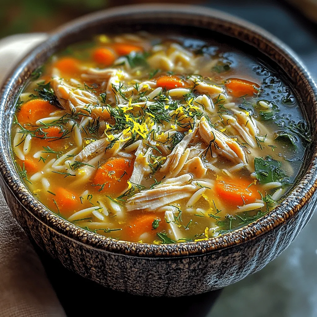 Embrace the vibrant flavors of the Mediterranean with this Zesty Medley: Light Greek Lemon Chicken Soup. This delightful dish is more than just a meal; it is a comforting embrace on a chilly day, bursting with brightness and freshness. Originating from Greece, this soup reflects the country's rich culinary traditions that emphasize the use of wholesome ingredients, aromatic herbs, and zesty flavors. The Greek diet is celebrated for its health benefits and emphasis on fresh produce, making this soup not only delicious but also nourishing.