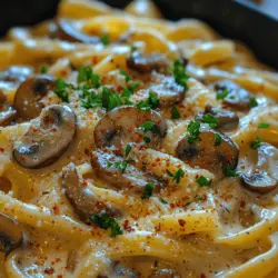 Creamy Mushroom Garlic Pasta Recipe