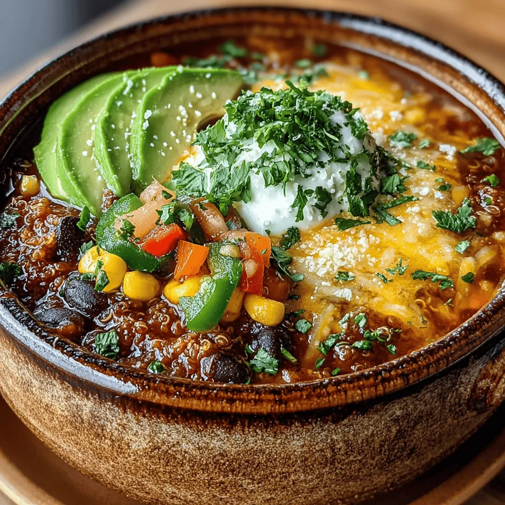 Chili is a beloved dish that brings warmth and comfort, especially during the cooler months. Among the myriad of chili recipes, the Spicy Black Bean and Quinoa Chili stands out not just for its robust flavor but also for its nutritional benefits. This dish offers a delightful combination of hearty black beans and protein-packed quinoa, making it an excellent choice for anyone seeking a satisfying meal that doesn’t compromise on health. With its vibrant spices, this chili is sure to please both your taste buds and your dietary preferences.