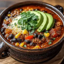 Spicy Black Bean and Quinoa Chili