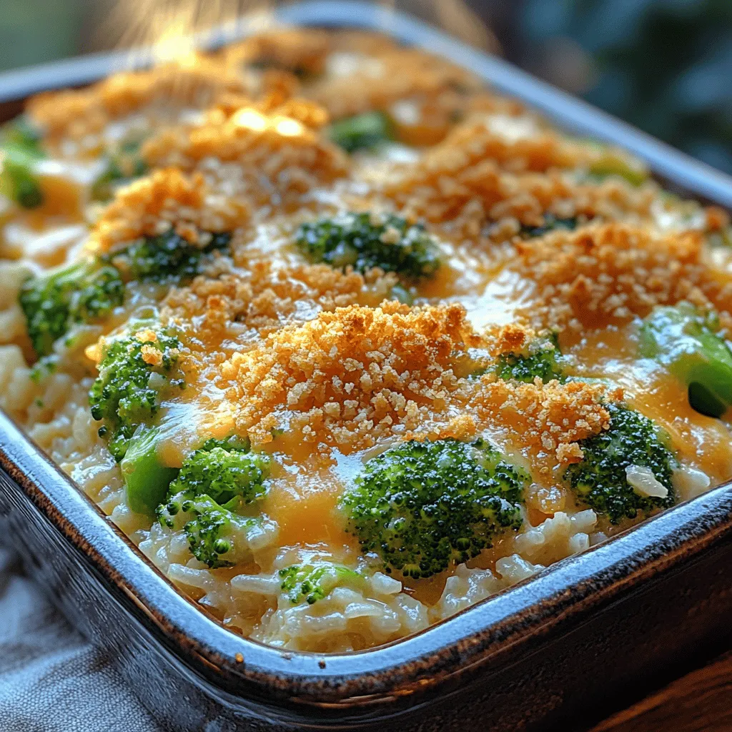 Comfort food holds a special place in our hearts and kitchens, often evoking memories of family gatherings, cozy nights, and the warmth of home-cooked meals. Among the myriad of comfort foods, casseroles stand out as a beloved staple in many households across cultures. They embody convenience, flavor, and the ability to bring people together at the dinner table. The Cheesy Delight Broccoli Rice Casserole is a quintessential example of this genre, offering a delightful fusion of textures and flavors that make it an ideal dish for any occasion—be it a bustling weeknight dinner, a family reunion, or a potluck gathering.