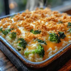 Cheesy Delight Broccoli Rice Casserole: A Comforting Dish for All Occasions