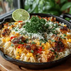 Easy Chicken & Corn Rice Skillet