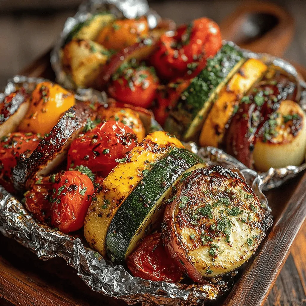 Before you can enjoy your Grilled Veggie Delight Packets, it’s crucial to prepare your grill properly. Preheating ensures that your vegetables cook evenly and achieve that coveted grilled flavor. Aim to preheat your grill to medium-high heat, about 375°F to 400°F (190°C to 200°C). This temperature allows for a good sear on the veggies without overcooking them.