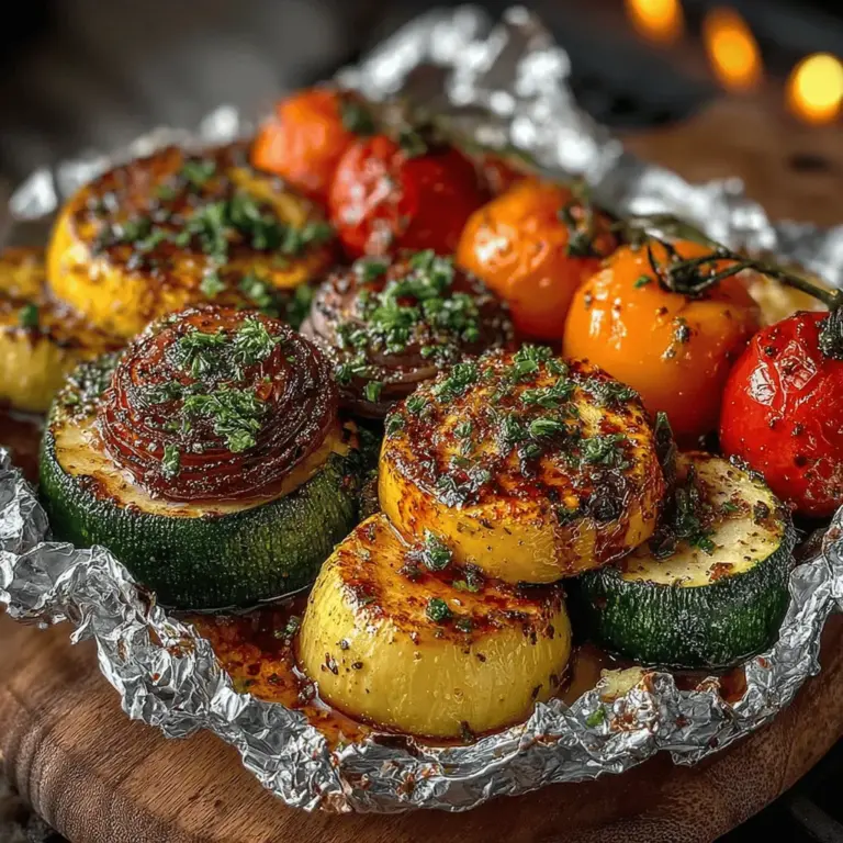 Before you can enjoy your Grilled Veggie Delight Packets, it’s crucial to prepare your grill properly. Preheating ensures that your vegetables cook evenly and achieve that coveted grilled flavor. Aim to preheat your grill to medium-high heat, about 375°F to 400°F (190°C to 200°C). This temperature allows for a good sear on the veggies without overcooking them.