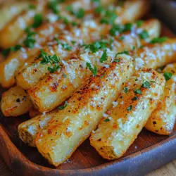 Crispy Garlic Parmesan Fries are not just a side dish; they are an experience that elevates any meal to new heights. Imagine biting into a perfectly cooked fry that boasts a crunchy exterior, yielding to a fluffy interior, all infused with the rich flavors of garlic and enhanced by the savory taste of freshly grated Parmesan cheese. Whether you are hosting a gathering, enjoying a casual family dinner, or simply indulging in a late-night snack, these fries are the ultimate comfort food that never fails to impress.