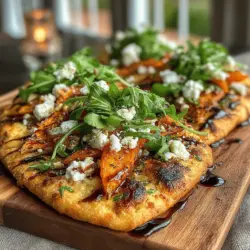 Roasted Carrot & Goat Cheese Flatbread