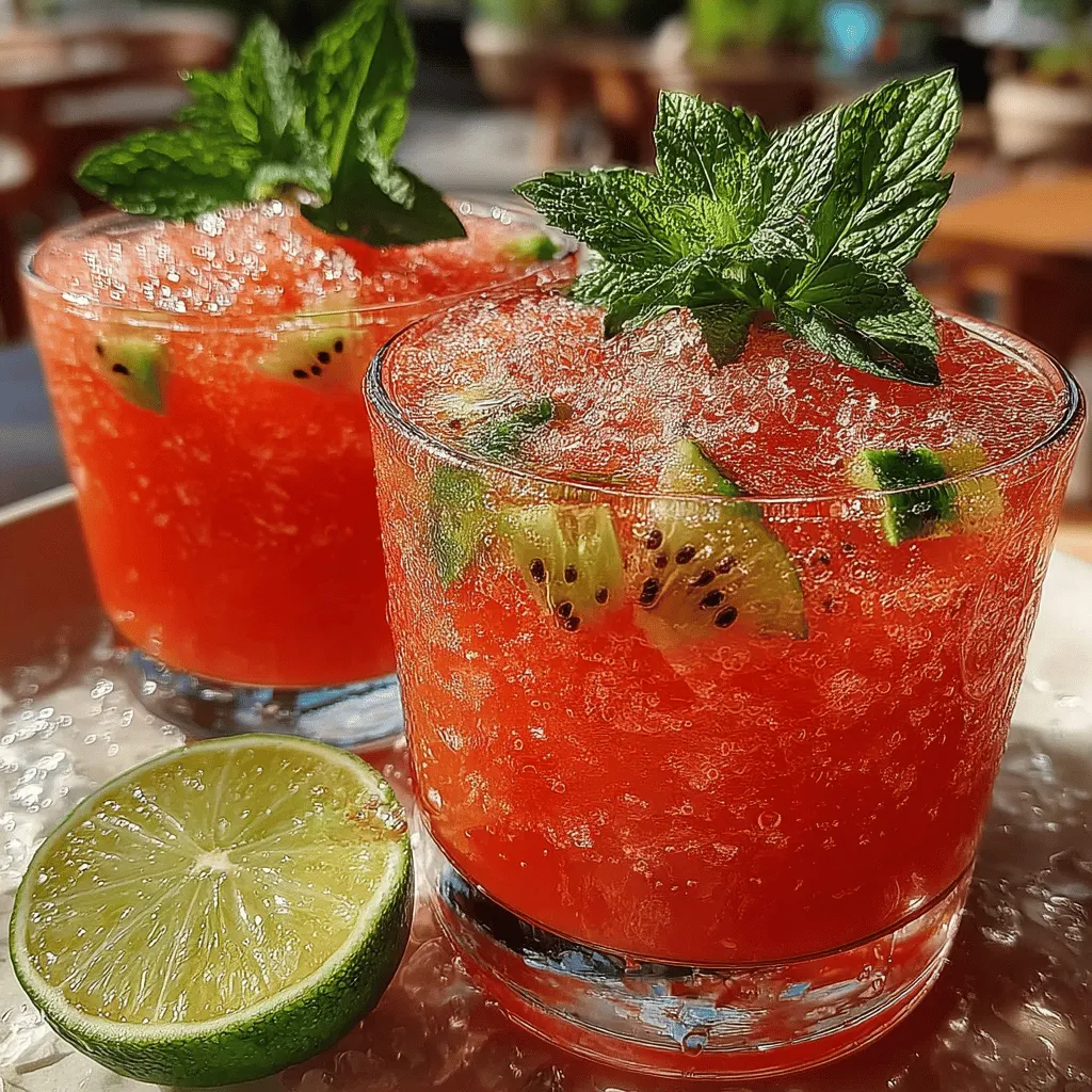 As the sun blazes and temperatures soar, there's nothing quite like a slushie to cool you down and invigorate your senses. These delightful frozen beverages have gained immense popularity during the warm months, offering a refreshing respite from the heat. Among the myriad of flavors available, the combination of watermelon and kiwi stands out for its vibrant taste and health benefits. This recipe for Refreshing Frozen Watermelon Kiwi Slushies not only tantalizes your taste buds but also packs a nutritional punch, making it the perfect summer treat.
