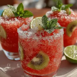 As the sun blazes and temperatures soar, there's nothing quite like a slushie to cool you down and invigorate your senses. These delightful frozen beverages have gained immense popularity during the warm months, offering a refreshing respite from the heat. Among the myriad of flavors available, the combination of watermelon and kiwi stands out for its vibrant taste and health benefits. This recipe for Refreshing Frozen Watermelon Kiwi Slushies not only tantalizes your taste buds but also packs a nutritional punch, making it the perfect summer treat.