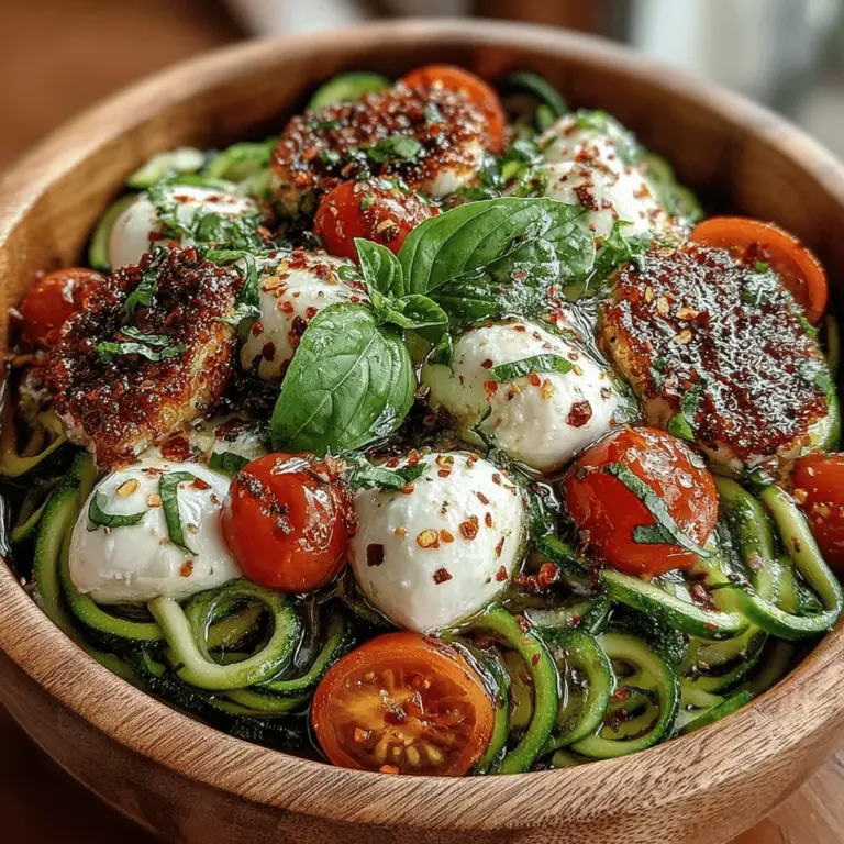In today's health-conscious world, there’s a growing emphasis on incorporating more vegetables into our diets. As people look for innovative ways to enjoy nutritious meals without sacrificing flavor, vegetable-based dishes have surged in popularity. One standout recipe that encapsulates this trend is the Caprese Zoodle Delight. This vibrant and fresh dish not only pleases the palate but also serves as a nutritious option that can be enjoyed on a variety of occasions—from casual lunches to elegant dinners.