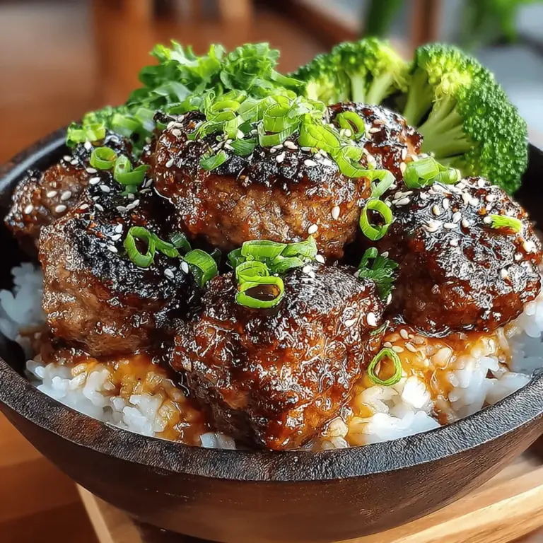 In the world of quick and satisfying meals, the Spicy Honey Garlic Meatball Bowl stands out as a delightful fusion of sweet and spicy flavors. This dish not only tantalizes the taste buds but also offers a wholesome option that can cater to families and busy meal preppers alike. Imagine sinking your fork into perfectly cooked meatballs coated in a rich, sticky sauce that marries the sweetness of honey with the heat of Sriracha. With its vibrant colors and robust flavors, this meatball bowl is sure to become a staple in your culinary repertoire.