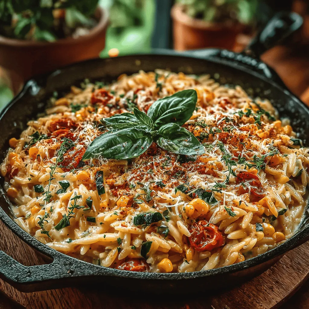 In the fast-paced world of modern cooking, finding recipes that combine convenience, flavor, and health can feel like searching for a needle in a haystack. However, the One-Pan Creamy Corn & Zucchini Orzo emerges as an exceptional contender, offering a harmonious blend of taste and simplicity. This dish is not only a feast for the senses but also a practical solution for those busy weeknights when time is of the essence, or for lazy weekends when you want to savor something wholesome without spending hours in the kitchen.