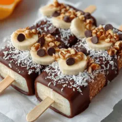 If you're on the hunt for a delectable dessert that beautifully marries the rich, creamy taste of chocolate with the natural sweetness of bananas, look no further than Choco-Banana Bliss Pops. This delightful treat not only satisfies your sweet tooth but also offers a healthier option that can be enjoyed by all ages. The process of creating these blissful pops is simple, making them an ideal choice for quick snacks, party treats, or a fun cooking project with kids.