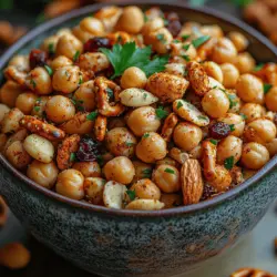 If you’re on the lookout for a snack that perfectly balances health with flavor, look no further than the Crunchy Chickpea Fiesta Mix. This delightful blend not only satisfies your cravings but also packs a nutritious punch, making it an ideal choice for health-conscious snackers. Whether you’re gearing up for a cozy movie night, hosting a lively gathering, or simply seeking a wholesome treat to munch on throughout the day, this recipe is sure to become a staple in your culinary arsenal.