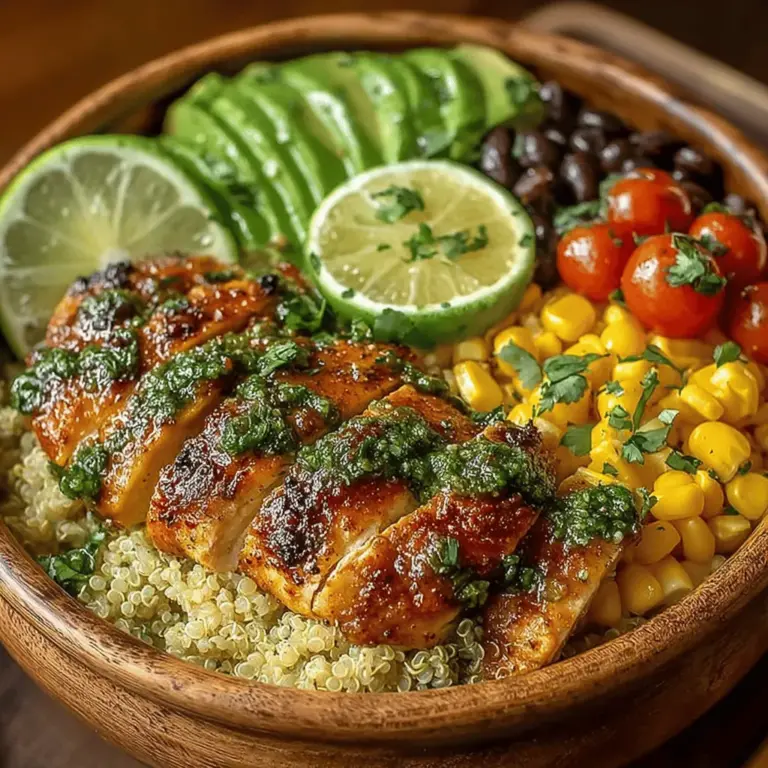 Zesty Lime Cilantro Chicken Bowls are a culinary delight that encapsulates vibrant flavors and wholesome nutrition in a single dish. This recipe perfectly marries the zestiness of fresh lime with the aromatic notes of cilantro, creating a refreshing dining experience that is both satisfying and healthy. As bowl meals gain traction in contemporary diets, they present an attractive option for those seeking versatility in their meals. Whether you are meal prepping for the week or looking for a quick dinner solution, these chicken bowls can easily adapt to your needs, making them a staple in any kitchen.