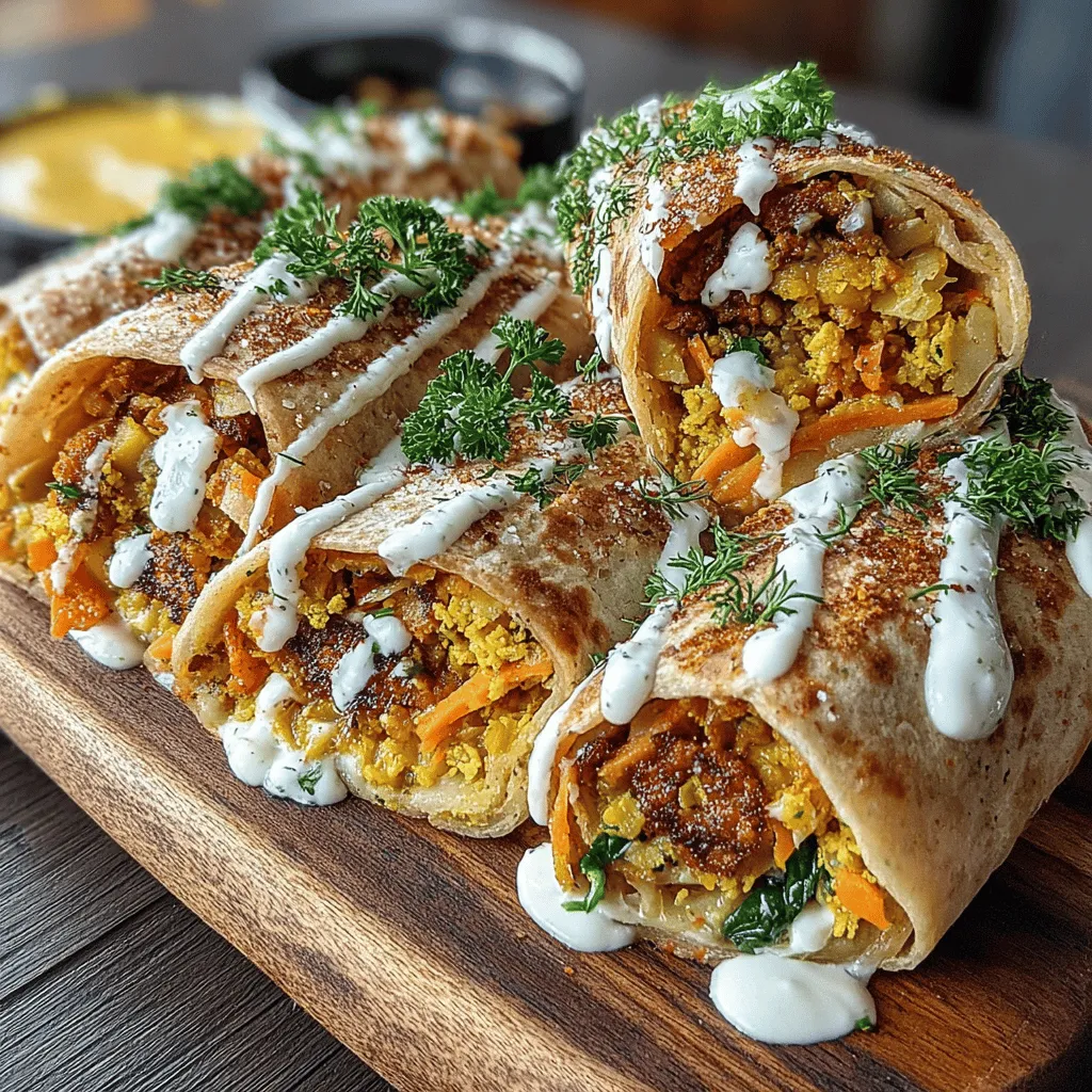 In the ever-evolving landscape of modern cuisine, the Spiced Chickpea & Carrot Wraps with Yogurt Sauce stand out as a vibrant and nutritious option. These wraps embody a delightful balance of flavors and textures, making them not only a feast for the eyes but also a wholesome meal choice. With fresh ingredients at the forefront, this recipe promises to deliver an array of health benefits while satisfying your taste buds.