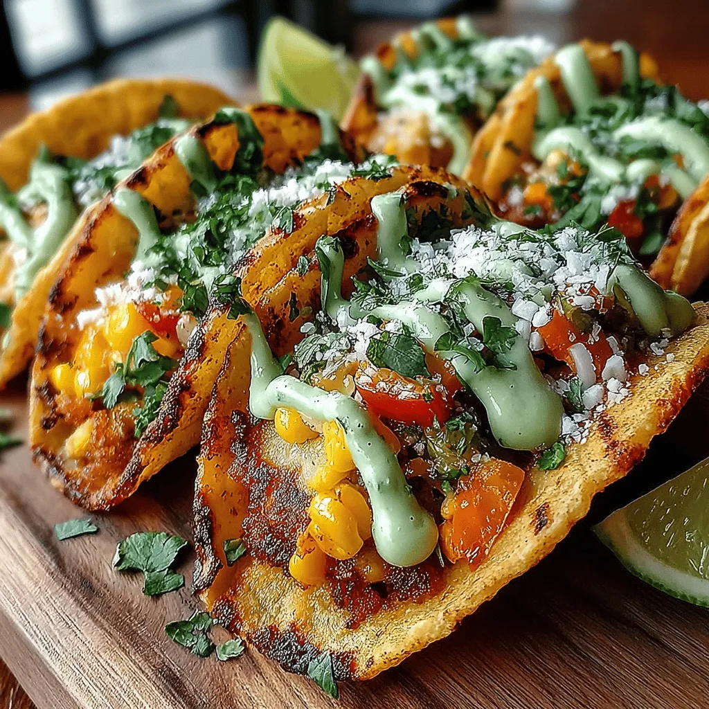 If you're on the hunt for a delicious and nutritious vegetarian dish, look no further than Zesty Zucchini Tacos with Avocado Crema. This recipe is not only a feast for the taste buds but also a vibrant celebration of fresh produce that can easily fit into your weekly meal rotation. Zucchini, a versatile and healthful vegetable, takes center stage in this dish, complemented by a medley of colorful ingredients and zesty spices that create a satisfying alternative to traditional meat-based tacos.