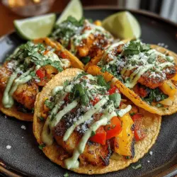 Zesty Zucchini Tacos with Avocado Crema