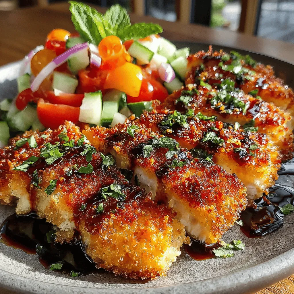 Golden Crunch Chicken Cutlets paired with a Fresh Garden Tomato Salad is a dish that embodies the essence of crispy, flavorful cooking. This recipe is perfect for those who crave a satisfying meal without compromising on freshness or nutrition. The golden, crunchy texture of the chicken cutlets, combined with the vibrant flavors of the garden salad, makes this dish not only a feast for the taste buds but also a visual delight. Whether you’re preparing a family dinner, hosting a gathering, or simply indulging in a comforting meal at home, this dish is versatile enough to suit any occasion.