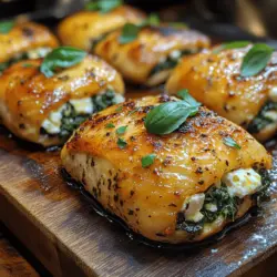 Herby Feta Spinach Stuffed Chicken: A Culinary Delight