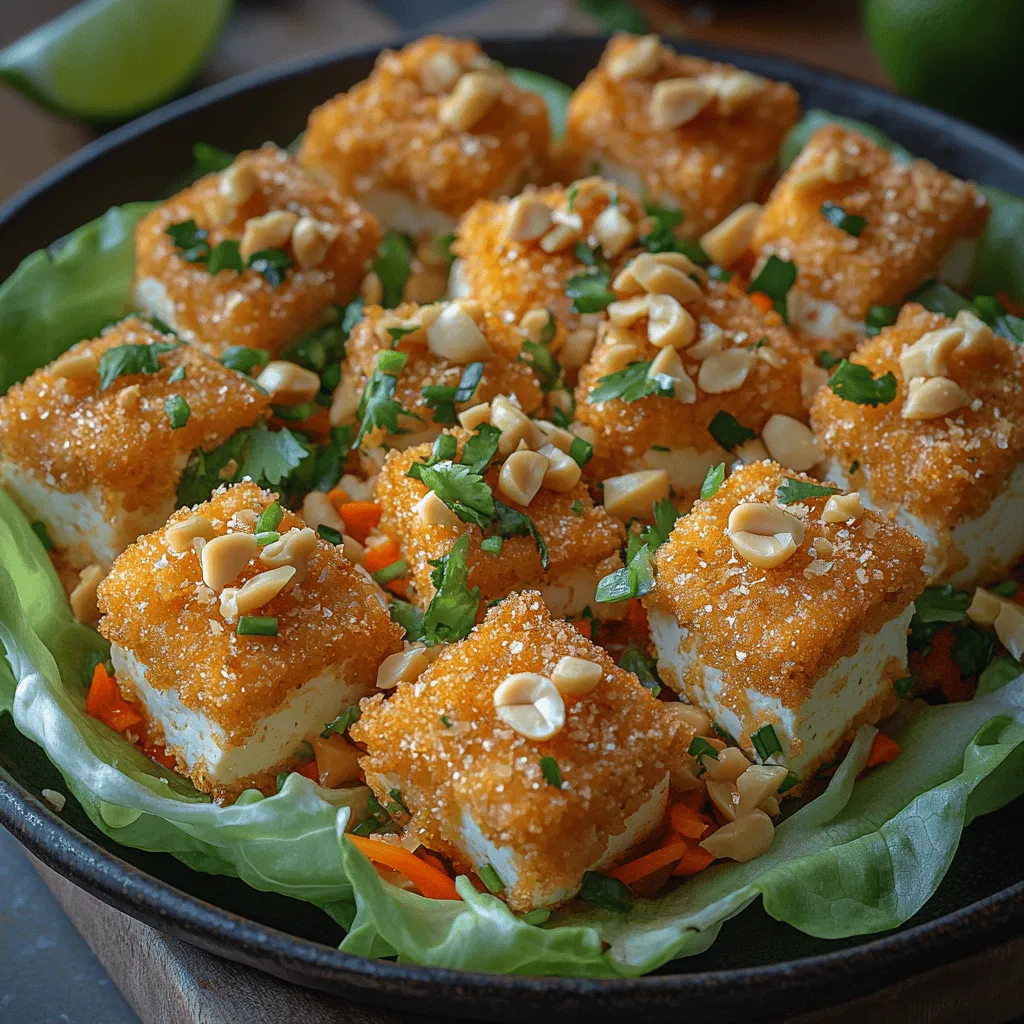 If you're looking for a fresh and exciting addition to your meal repertoire, look no further than Crunchy Tofu Peanut Lettuce Cups. This dish combines the satisfying texture of crispy tofu with a medley of vibrant vegetables, all wrapped in crisp lettuce leaves. Not only is it a visually appealing dish, but it is also packed with nutrition, making it an excellent choice for anyone looking to incorporate more plant-based meals into their diet.