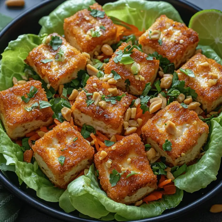 If you're looking for a fresh and exciting addition to your meal repertoire, look no further than Crunchy Tofu Peanut Lettuce Cups. This dish combines the satisfying texture of crispy tofu with a medley of vibrant vegetables, all wrapped in crisp lettuce leaves. Not only is it a visually appealing dish, but it is also packed with nutrition, making it an excellent choice for anyone looking to incorporate more plant-based meals into their diet.