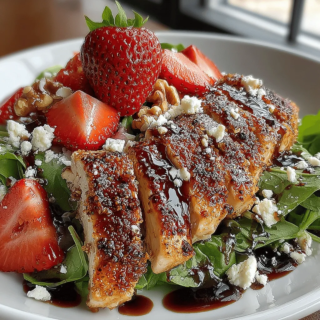 Balsamic Roasted Strawberry Chicken Salad is not just a dish; it's a delightful symphony of flavors that beautifully marries the sweetness of strawberries with the savory notes of chicken and the tangy depth of balsamic vinegar. As the warm weather beckons, this salad becomes an enticing option for those looking to refresh their meal repertoire. Its vibrant colors and unique flavor combinations make it visually appealing and satisfying, perfect for a light lunch or a hearty dinner.