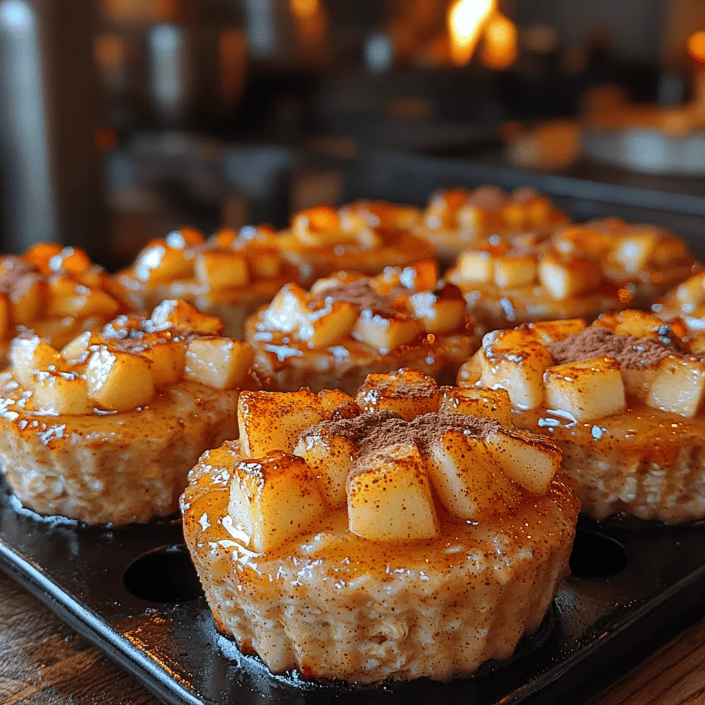 In a world where healthy eating often feels like a chore, the Toasty Cinnamon Apple Oat Cups emerge as a delightful solution. This recipe combines the wholesome goodness of oats with the sweet, comforting flavors of cinnamon and apples, making it a perfect breakfast or snack option. Ideal for busy mornings or a cozy afternoon treat, these oat cups are not only nutritious but also incredibly easy to prepare. Their simplicity and versatility make them a favorite for anyone looking to incorporate more wholesome ingredients into their daily routine.