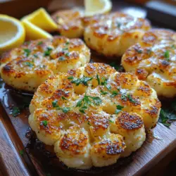 Golden Parmesan Cauliflower Steaks