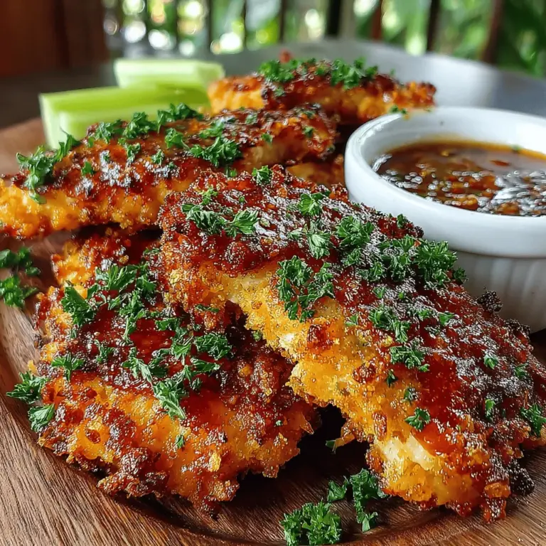 Buffalo chicken tenders are a beloved staple in American cuisine, celebrated for their bold flavors and irresistible crunch. These tender morsels of chicken, coated in a spicy buffalo sauce, are a favorite at sports events, casual gatherings, and family dinners alike. Their popularity can be attributed to the perfect combination of heat and flavor, making them an ideal finger food that’s hard to resist. However, this recipe takes the classic buffalo chicken tenders to the next level by introducing a unique twist: a crispy panko coating complemented by a homemade buttermilk marinade. This combination not only enhances the flavor but also ensures that each bite is packed with crunch and zest.
