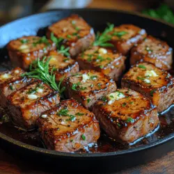 Sizzling Garlic Butter Steak Bites: A Flavorful Delight