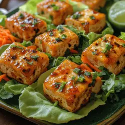 In the realm of healthy eating, few dishes can rival the combination of flavor, texture, and nutrition found in crispy spicy tofu lettuce wraps. This vibrant recipe is not only visually appealing but also a wholesome choice for anyone seeking a plant-based option or looking to incorporate more vegetables into their diet. With the delightful crunch of crispy tofu, the freshness of vibrant vegetables, and the refreshing embrace of crisp lettuce, these wraps are ideal for a light lunch or an entertaining dinner with friends.