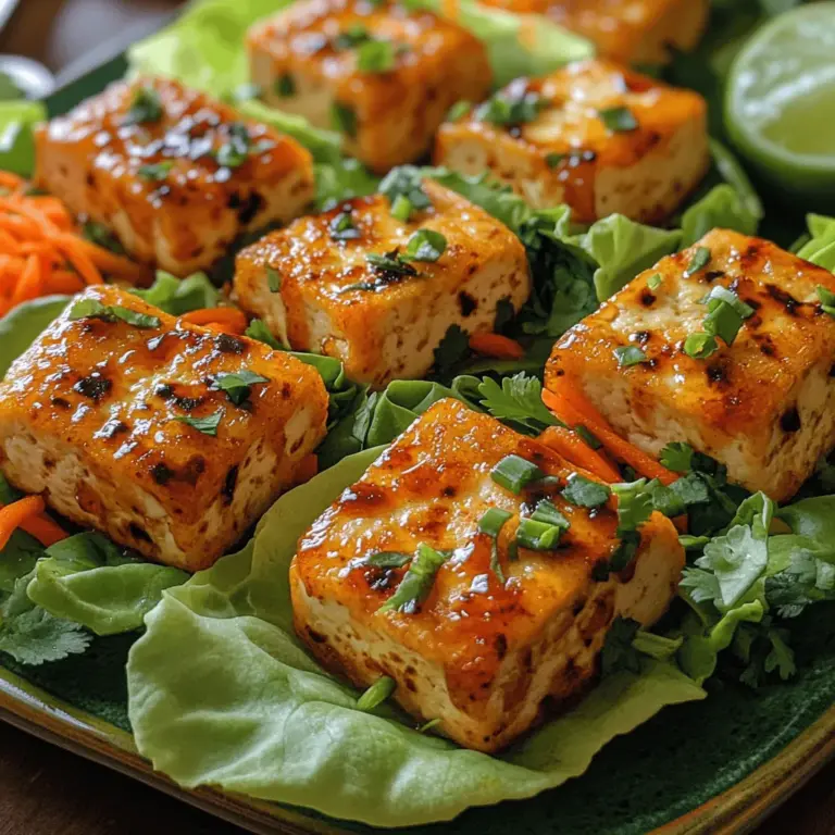 In the realm of healthy eating, few dishes can rival the combination of flavor, texture, and nutrition found in crispy spicy tofu lettuce wraps. This vibrant recipe is not only visually appealing but also a wholesome choice for anyone seeking a plant-based option or looking to incorporate more vegetables into their diet. With the delightful crunch of crispy tofu, the freshness of vibrant vegetables, and the refreshing embrace of crisp lettuce, these wraps are ideal for a light lunch or an entertaining dinner with friends.