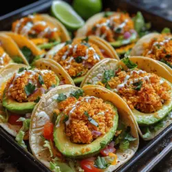 Crunchy Baked Avocado Tacos