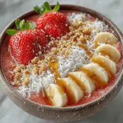 Berry Bliss: Strawberry Banana Smoothie Bowl