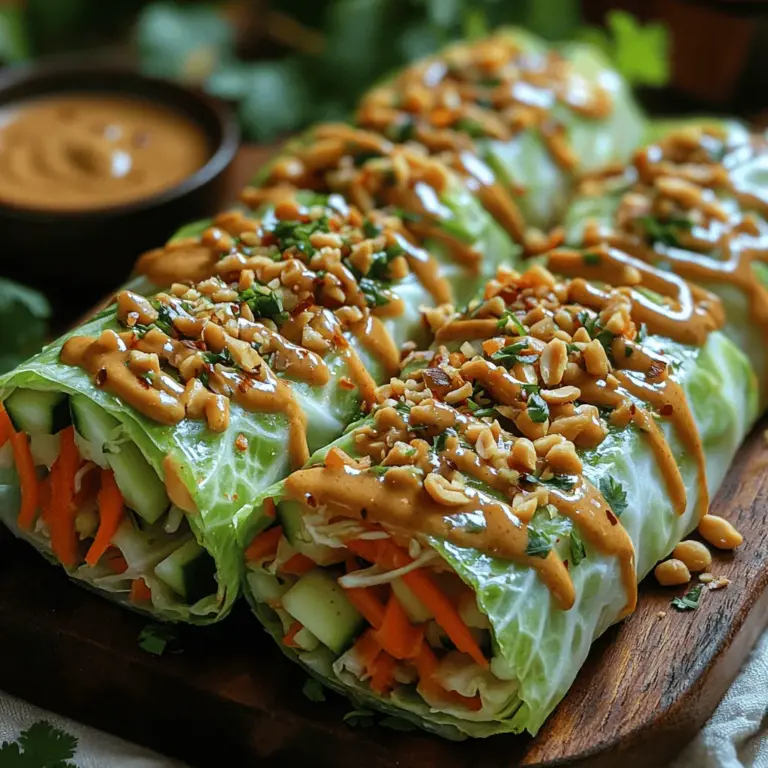 Asian-inspired cuisine has garnered immense popularity across the globe, celebrated not only for its vibrant flavors but also for its emphasis on fresh ingredients and healthy eating. Among the myriad of delicious options, Crunchy Thai Peanut Cabbage Wraps stand out as a particularly appealing dish. These wraps embody a delightful fusion of textures and flavors that can satisfy a wide range of palates while offering a nutritious choice for those looking to maintain a healthy lifestyle.