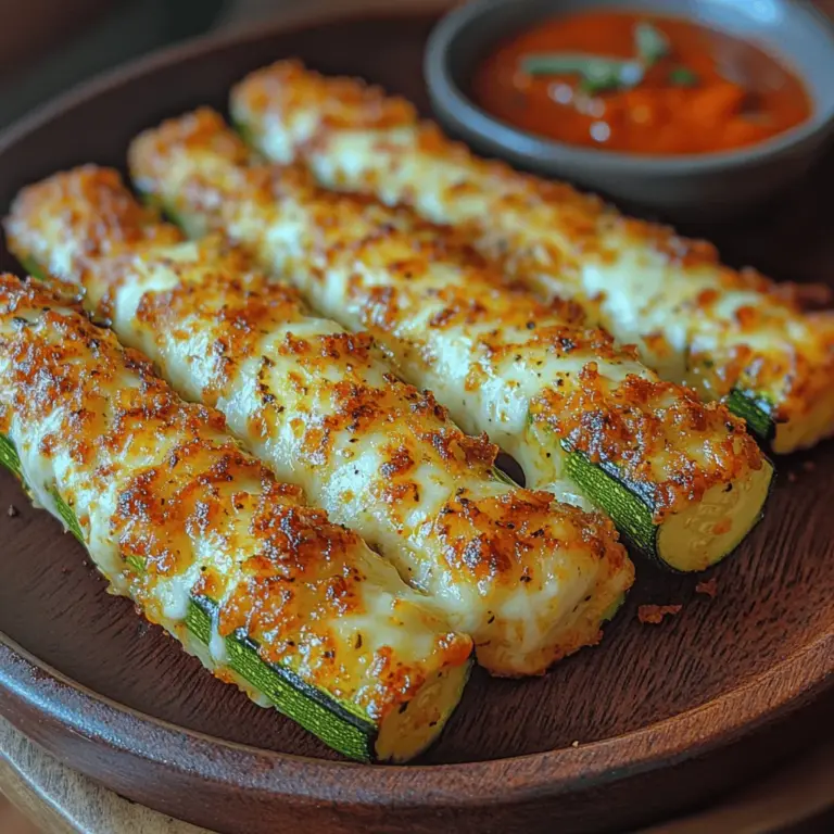 The Crunchy Air-Fryer Mozzarella Zucchini Sticks recipe is a game-changer, transforming the humble zucchini into a mouthwatering snack that strikes the perfect balance between health and indulgence. With the growing popularity of air fryers in kitchens around the world, this recipe presents a smart way to enjoy crispy, golden-brown sticks without the guilt of excess oil typically associated with traditional frying methods. Whether you're looking for a delicious appetizer, a fun party snack, or a unique side dish, these zucchini sticks promise a satisfying crunch and gooey mozzarella that will please everyone at the table.