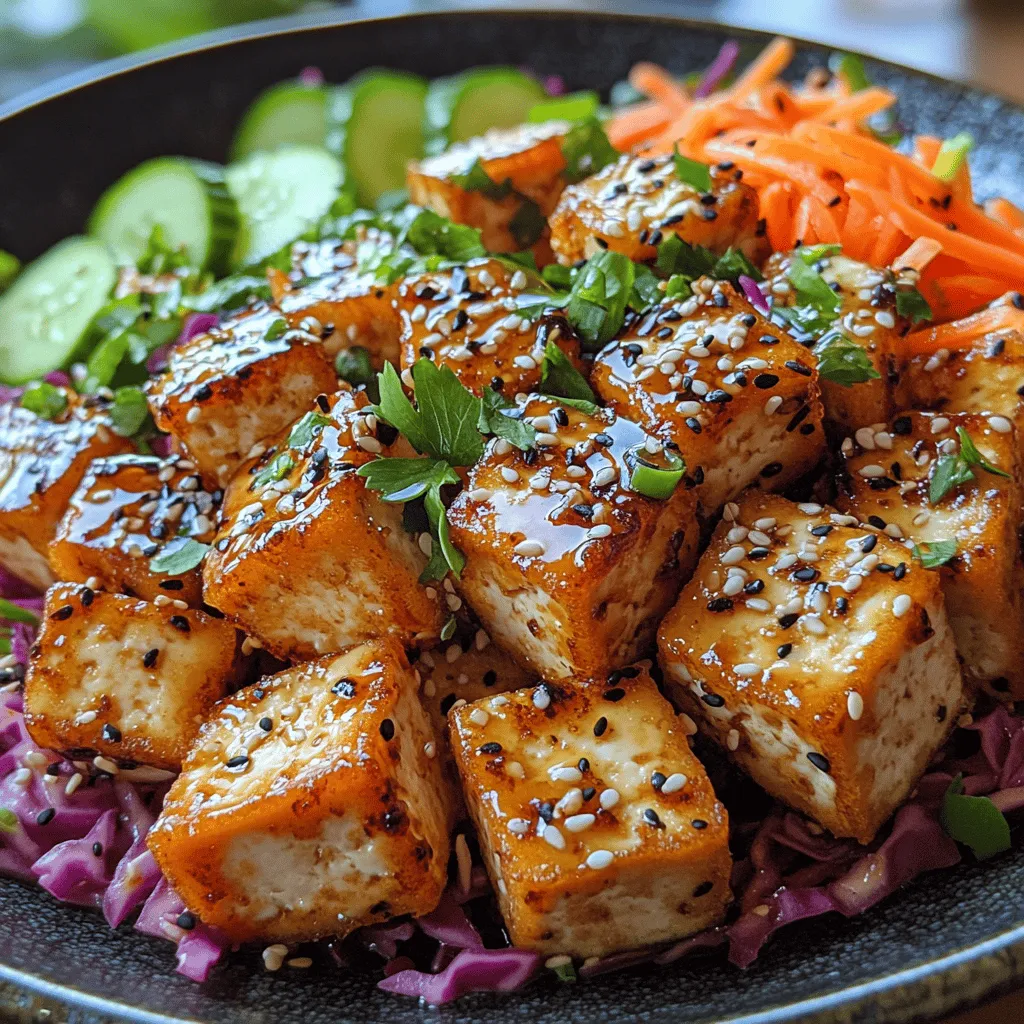 In the realm of healthy eating, the Crunchy Sesame Tofu Salad stands out as a vibrant and nutritious option that appeals to both seasoned vegetarians and those simply looking to incorporate more plant-based meals into their diets. This salad is not only a feast for the eyes with its colorful ingredients but also a delightful combination of textures and flavors that make it a satisfying main dish or a refreshing side. As plant-based diets gain traction around the world, this recipe encapsulates the essence of healthy eating without sacrificing taste, making it an excellent choice for anyone seeking a wholesome meal.