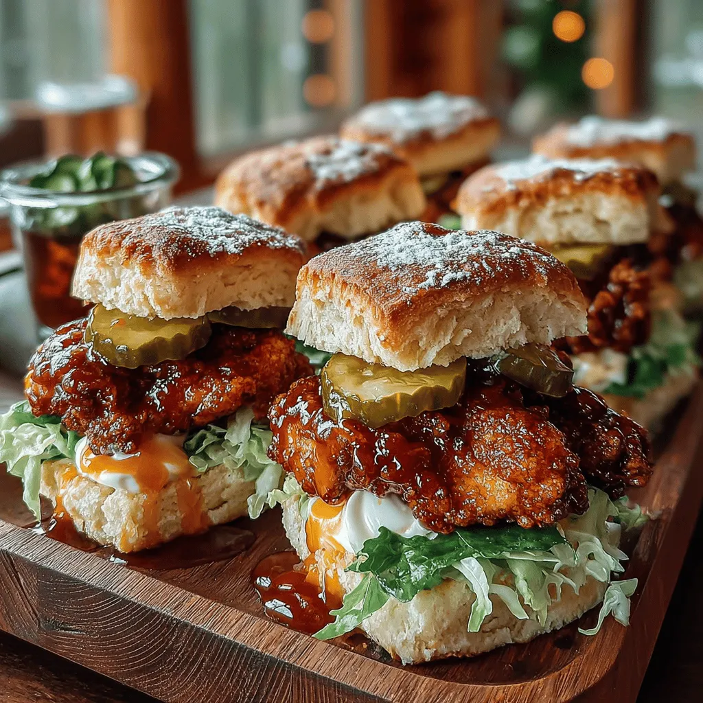 Sliders have become a staple in casual dining, perfect for gatherings, parties, or simply a cozy night in. These small, satisfying sandwiches offer the ideal blend of flavors and textures, allowing for endless creativity in the kitchen. Among the myriad of slider options, the Spicy-Sweet Hot Honey Chicken Biscuit Sliders stand out with their unique flavor combination that marries heat with sweetness. This dish not only tantalizes the taste buds but also evokes the comfort of homemade food that’s hard to resist.