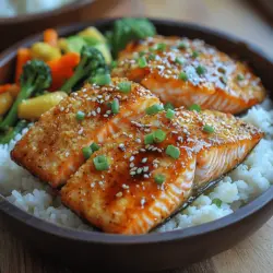 Crispy Teriyaki Air-Fried Salmon
