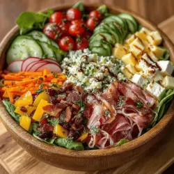In recent years, the charcuterie board has evolved from a simple appetizer to a centerpiece of social gatherings, celebrated for its stunning visual appeal and diverse flavors. Now, a new trend is emerging that combines the art of charcuterie with the freshness of a salad, resulting in the Vibrant Veggie Charcuterie Salad Bowl. This innovative dish marries the best of both worlds, offering a colorful and nutritious meal that is perfect for any occasion—be it a casual lunch, a sophisticated dinner party, or a wholesome meal prep option.