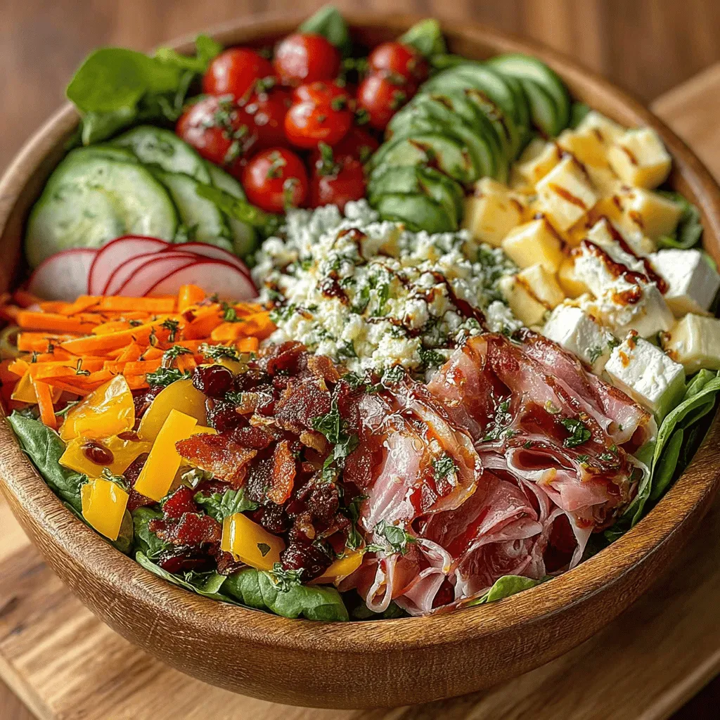 In recent years, the charcuterie board has evolved from a simple appetizer to a centerpiece of social gatherings, celebrated for its stunning visual appeal and diverse flavors. Now, a new trend is emerging that combines the art of charcuterie with the freshness of a salad, resulting in the Vibrant Veggie Charcuterie Salad Bowl. This innovative dish marries the best of both worlds, offering a colorful and nutritious meal that is perfect for any occasion—be it a casual lunch, a sophisticated dinner party, or a wholesome meal prep option.