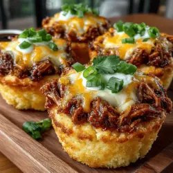 When it comes to creating a dish that is both fun and flavorful, Mini BBQ Chicken Cornbread Cups are a standout choice. These delightful bites are more than just a meal; they are a culinary experience that combines the comforting essence of cornbread with the rich, smoky flavors of BBQ chicken. Whether you’re hosting a game day gathering, preparing for a family dinner, or simply looking for an easy meal prep option, these mini cornbread cups offer convenience and taste that will impress your guests and family alike.