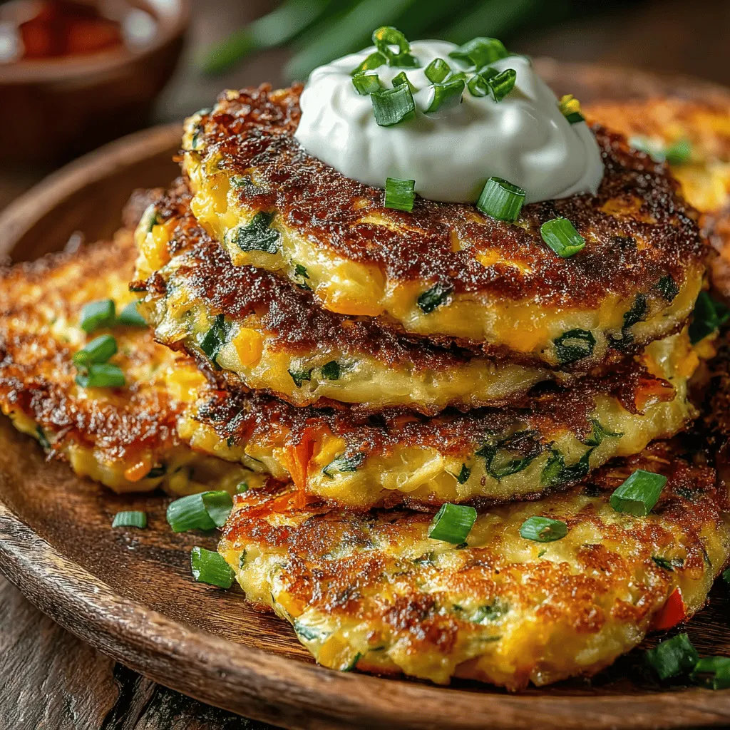 Vibrant Mini Veggie Pancakes Recipe