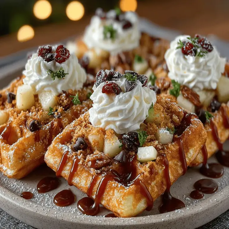 Imagine a delightful fusion of breakfast and dessert that not only tantalizes your taste buds but also satisfies your craving for something sweet and comforting. Enter Apple Waffle Nachos—a unique culinary concept that redefines the traditional nacho experience by replacing tortilla chips with crispy, golden waffles. This innovative recipe showcases the importance of creativity in the kitchen, encouraging home cooks to think outside the box and combine flavors and textures in unexpected ways.
