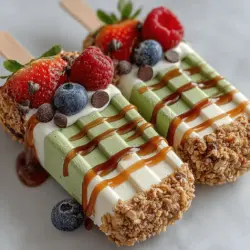 In recent years, frozen yogurt treats have surged in popularity as a delightful and healthier alternative to traditional ice cream. This trend has been fueled by an increasing consumer interest in nutritious snacking options that satisfy sweet cravings without the guilt. Among the myriad of frozen yogurt recipes, one stands out for its unique flavor and health benefits: Frozen Yogurt Matcha Granola Pops. These refreshing pops not only offer a cool respite on warm days but also pack a nutritional punch, making them an ideal dessert for health-conscious individuals and families alike.